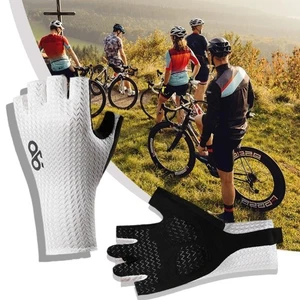 Anti-Slip Half Finger Gloves Breathable Motorcycle Glove Outdoor Sports - Picture 1 of 19