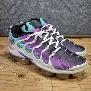 Nike Air VAPORMAX PLUS Men's 8.5 Grape Fierce-Purple Aurora Green (924453-101)  - Picture 1 of 12