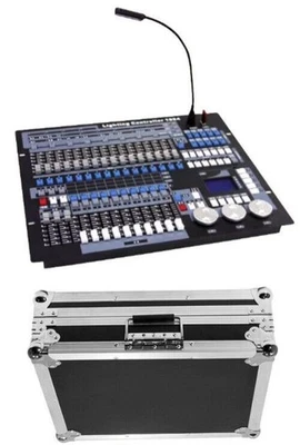 Stage light controller 1024 DMX console for light effect machine+case - Image 1 of 4