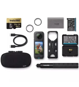 Insta 360 x4 Adventure 8K + Camera + Selfie Stick + 256GB Card + Spare Battery - Picture 1 of 7