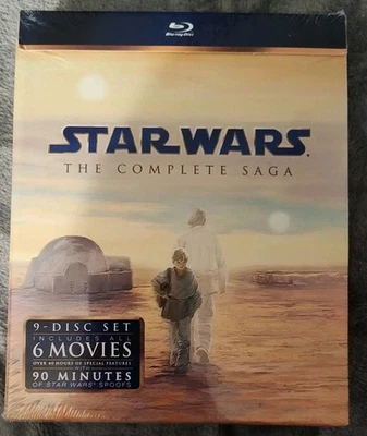 Star Wars The Complete Saga (Blu-Ray, 2011) Widescreen Ep I-VI, 9-Disc Set NEW - Bild 1 von 4