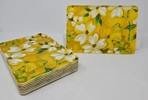 8 Vintage Traymold Floral Trays 10 x 7 - Picture 1 of 8