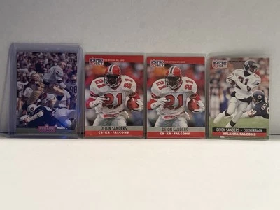 1990, 91, 92 Deion Sanders Pro Set/Pro Line Lot - Image 1 of 4