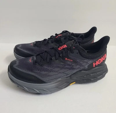 Zapatos HOKA Speedgoat 5 GTX Gore-Tex Spikes para mujer 9B negro rojo nuevos con etiquetas Foto 1 de 4