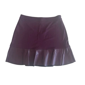 GONNA IN MAGLIA PONTE ECOPELLE BORDEAUX MICHAEL KORS NUOVA CON ETICHETTE GRANDE - Foto 1 di 7