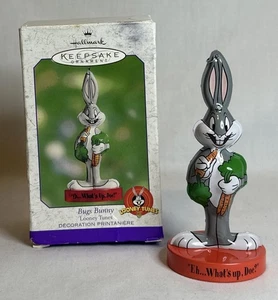 2000 Hallmark Looney Tunes Bugs Bunny Zinnornament - Bild 1 von 2