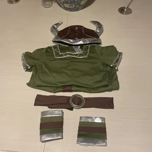 Wicked Costumes Girls Green Viking Costume Dress 8-10 Years - Picture 1 of 9