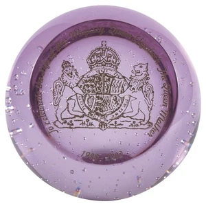 Caithness Caithness Giftware Queen Mother's Arms-Ppw - Boxed 4037115 - Picture 1 of 1