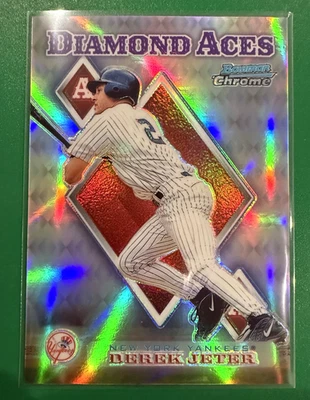 1999 BOWMAN Chrome Derek Jeter Diamond Aces REFRACTOR #DA13 New York Yankees - Image 1 of 4