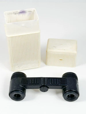 Vintage Apeha Mini Binoculars Spy Opera Folding w/ Plastic Case Made in Russia - Image 1 of 4
