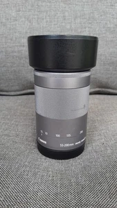 Canon EF-M 55-200mm f/4.5-6.3 IS STM Lens + ET-54B Lens Hood - Picture 1 of 17