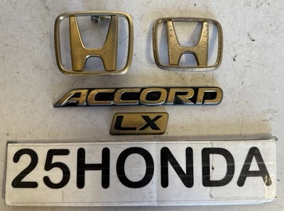 1994-1997 Honda Accord LX Factory Gold Package Emblem Set OEM JDM CD3 CD4 CD5  - image 1 of 4