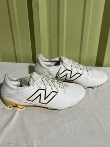New Balance Prodigy Fußballschuhe Herren Größe 8,5 weiß metallic gold UFSKLG1 - Bild 1 von 5