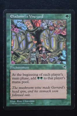 Magic The Gathering MTG ELADAMRI'S VINEYARD Tempest LP Lightly Played - Image 1 of 2