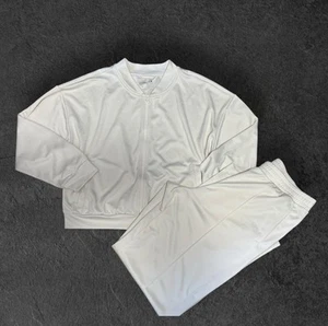 GapFit Womens Cream Track Suit L Zip Jacket & Pants - Picture 1 of 6