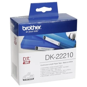 BROTHER DK22210 Endlosetiketten Papier weiss fuer QL550 - Bild 1 von 2
