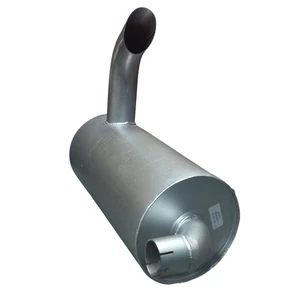 JCB JS130 SCARICO - SCATOLA SILENZIATORE / MARMITTA CON TUBO IN ACCIAIO INOX - Foto 1 di 4