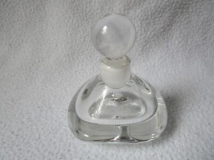 Orrefors Sweden kleiner Parfüm-Flacon Bleikristall-Glas klar mit Schliffstopfen - Bild 1 von 7