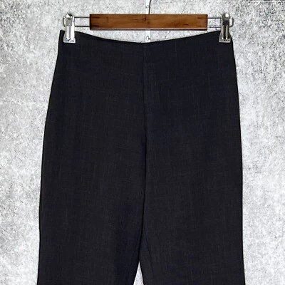 Mujer Bootcut Vestido Pantalones Talla 3/4 Gris tiro Medio Espalda Cremallera Foto 1 de 4