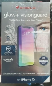 The Blue Light Screening iPhone Shield Tempered Glass Oil-Resistant Coating - Picture 1 of 2
