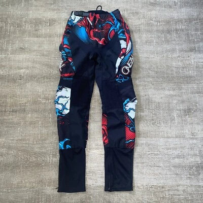 Motocross 摩托车 Element 系列青少年红色黑色蓝色赛车裤 — 第 1/4 张图片