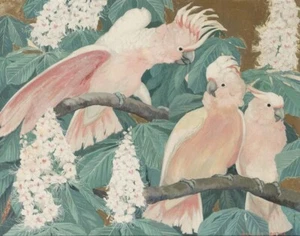 Impresión en lienzo Jessie Arms Botke Three Leadbeaters Cacatúas 16 x 20 - Imagen 1 de 4