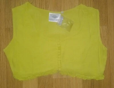 Original 90's New with Tags, Minds Eye Green Cropped Top - Medium - Image 1 of 4