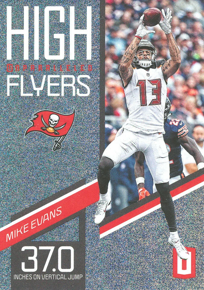 HIGH-FLYERS Mike Evans INSERT BUCS BUCCANEERS Texas A&M AGGIES - Image 1 of 1