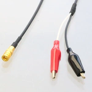 SMB Jack to 2x Crocodile 27mm Alligator clip RG316 Oscilloscope Test Cable 2~16' - Picture 1 of 6