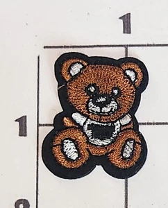 Teddy Bear Patch Embroidered Iron On Applique Upcycle Costume - Picture 1 of 1