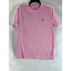Camiseta POLO RALPH LAUREN Para Hombre Rosa Cuello Redondo Ligera Manga Corta Talla L - Imagen 1 de 11