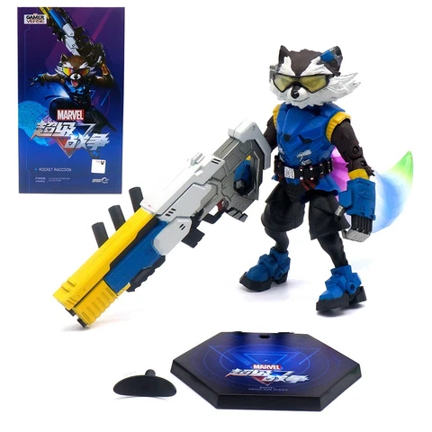 ZD TOYS Super War Rocket Raccoon 4.52" PVC Action Figure Model Collection Toy Cover