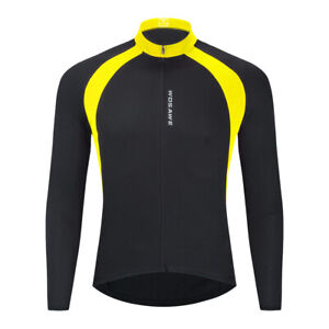 Mens Quick dry Cycling Jerseys Long Sleeve Breathable Shirt MTB Bike Bicycle Top