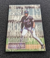 Rickey Henderson 1999 Topps 20th Century's Best #234 New York Mets Mint!