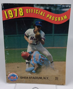 1978 New York METS vs Montreal Expos Shea Stadium Official Baseball Program
