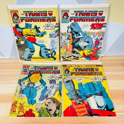Transformers & Action Force UK Marvel Comics Bundle 4 Issues #174 175 176 177 - Image 1 of 4