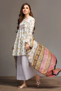 100% Original Pakistan Big Brand Nishatlinen 3pc Printed Lawn Unstitched 2020 - Picture 1 of 5