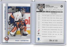 2000-01 BE A PLAYER MEMORABILIA RICK DiPIETRO ROOKIE Card 84/100