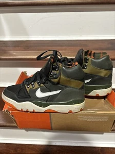 RARE Nike Air Force 3 High 2006 Men’s US 8.5 Green Grey Orange Damaged Box - Picture 1 of 20