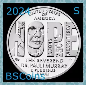 2024 S American Damen Quarter Series - Rev Dr. Murray - EINE Münze - HEUTE VERSAND!! - Bild 1 von 2