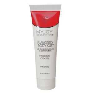 Flavored Body Kiss Edible Massage Cream for Sensual Massage, White Cherry - Picture 1 of 2