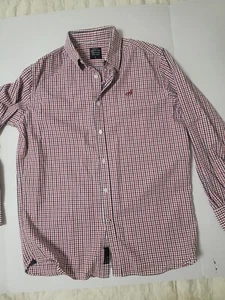 Amici Mens Shirt -L- Red Check Cotton - Picture 1 of 13