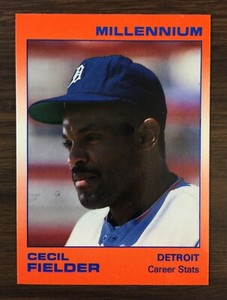 1991 Star Company CECIL FIELDER  Limited Edition MILLENNIUM Set #/1000Printed
