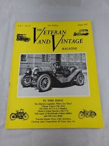 The Veteran And Vintage Magazine Vol.1 No.12  August 1957 Automotive Motorcycle