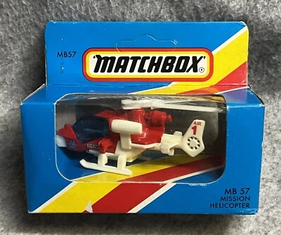 1987 Matchbox Mission Helicopter MB 57 - Image 1 of 4