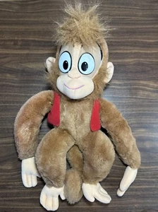 Vintage Disney Mattel 1992 Aladdin Abu 17" Monkey Vest Plush Stuffed Animal - Picture 1 of 5