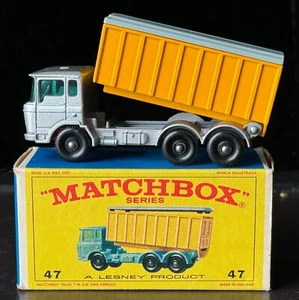 Matchbox Lesney 47c DAF Tipper Container Truck 1968 MIB E Box "New Model" - Picture 1 of 14