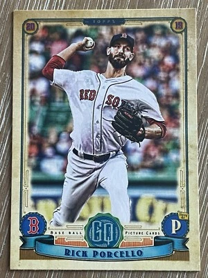 2019 Topps Gypsy Queen Rick Porcello Boston Red Sox Baseball Card #128 - Image 1 of 2