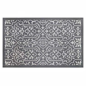 Better Homes & Gardens Polypropylene Gray Jacquard 20" x 34" Indoor Kitchen Rug - Picture 1 of 5