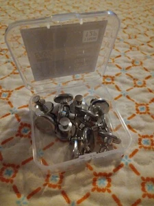 NEW 12PK JEAN/Denim BUTTON REPLACEMENT. EASY TO INSTALL PIN PUSH STYLE - Picture 1 of 7